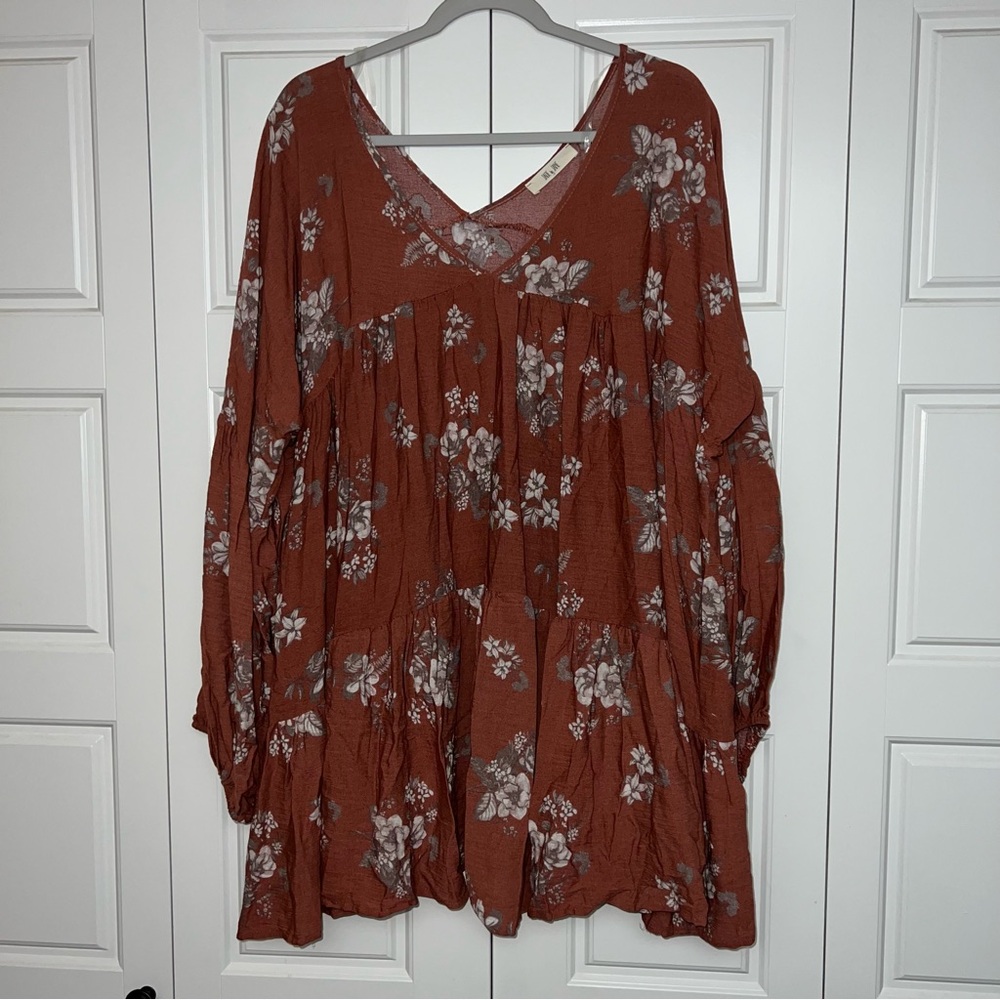 Plus Size Boutique Dress Shirt - 3X